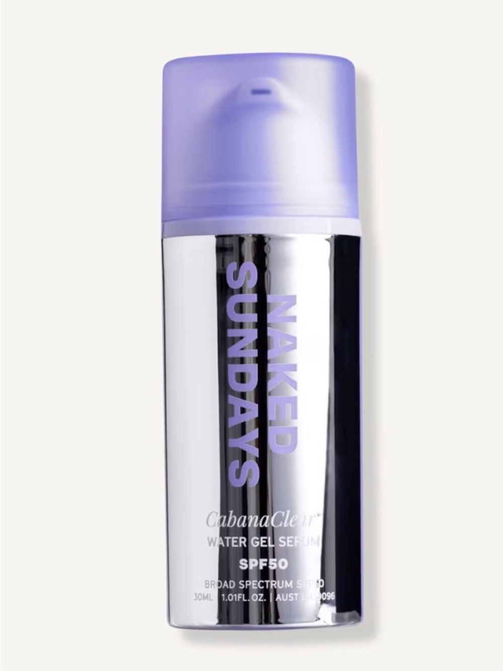 Naked Sundays CabanaClear Water Gel Serum Sunscreen SPF 50 — NWT